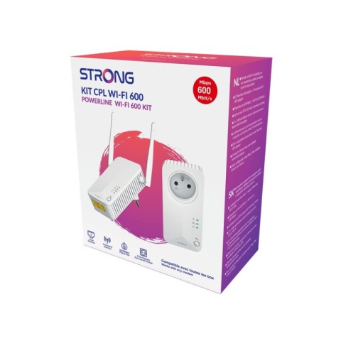 Strong powerlwf600duo fr v2 kit 2 cpl (1 lan +1 wifi 600mbps )