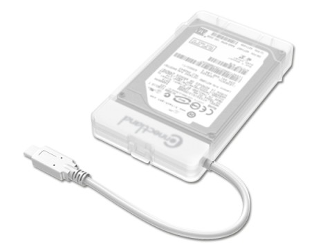 Connectland boîtier ext. usb3.1 pour hdd 2,5 sata transpar * 1908098